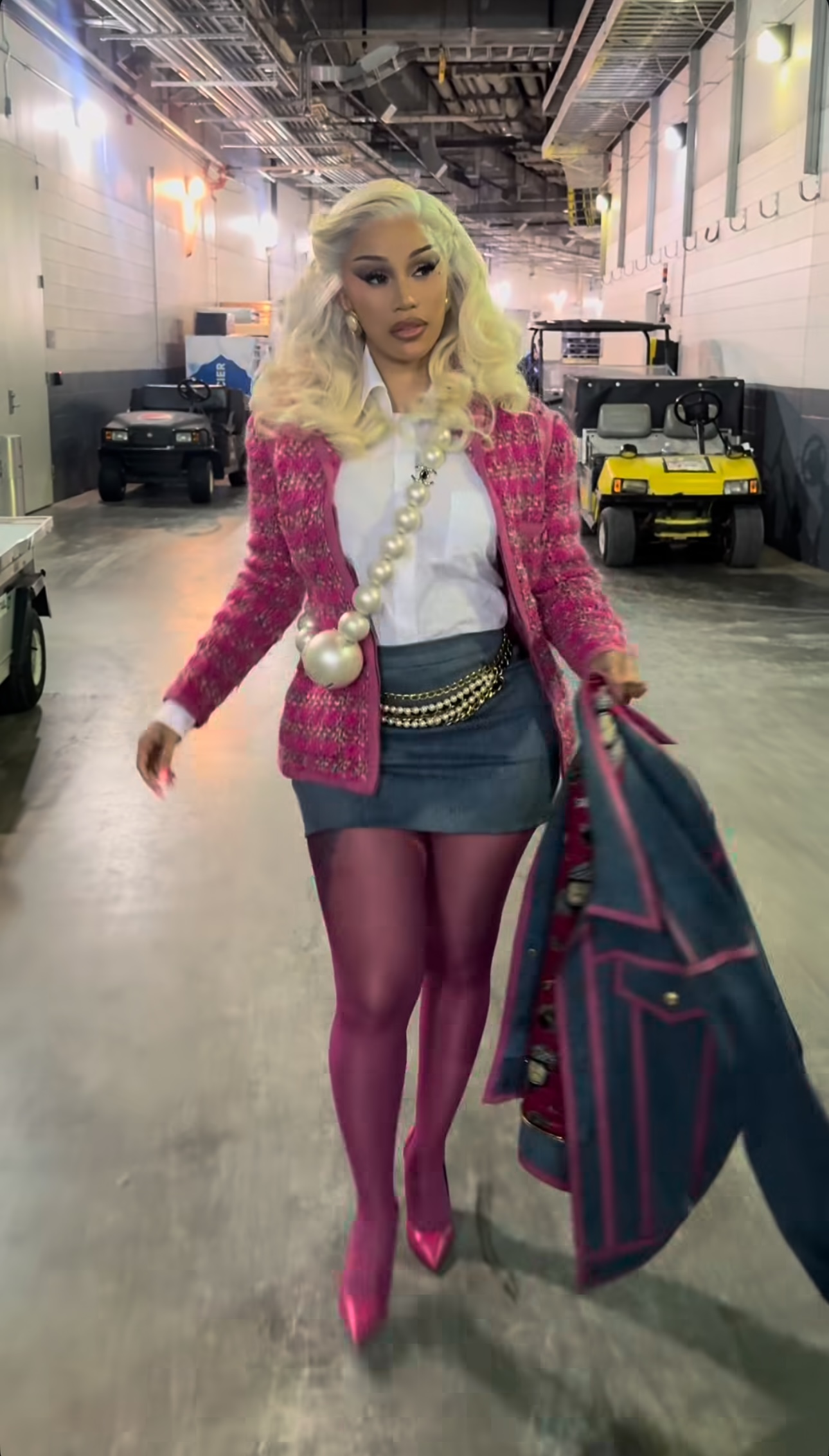 Cardi B Wears a Full Archival Runway Look and Rare $41,000 Chanel Necklace-Bag Amid Engagement Rumors