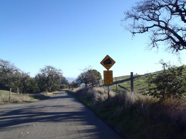 A good sign - NorCal road riding