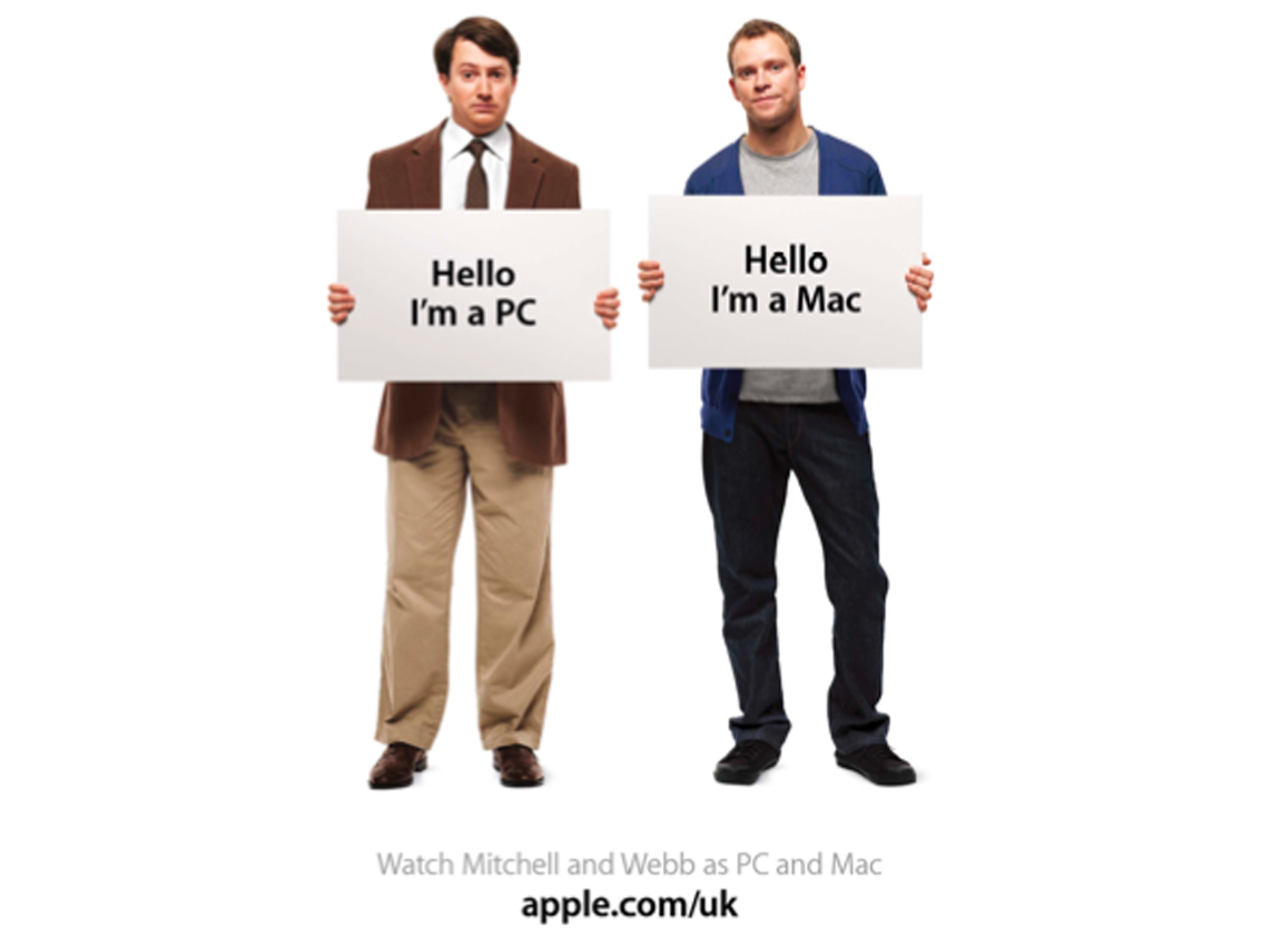 when did the mac vs pc commercials start