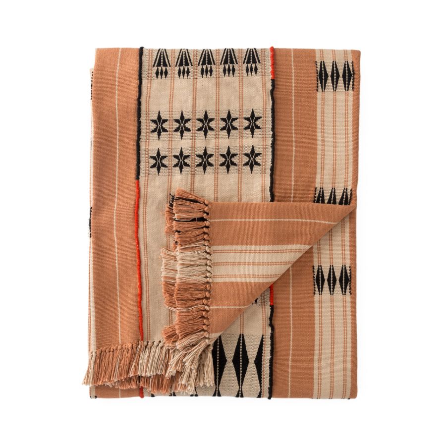 A patterned throw