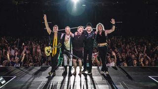 Def Leppard take a bow during the Stadium Tour
