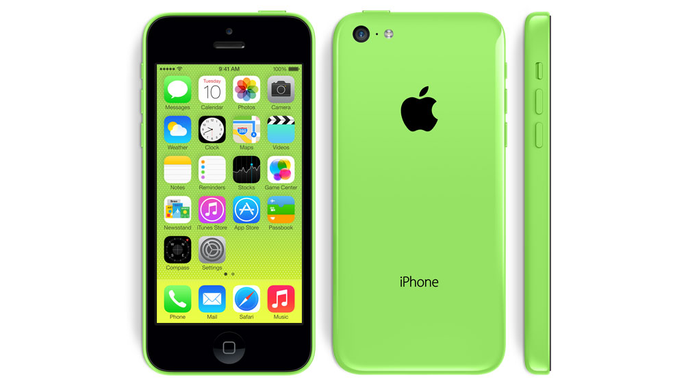 iphone 5c gold front