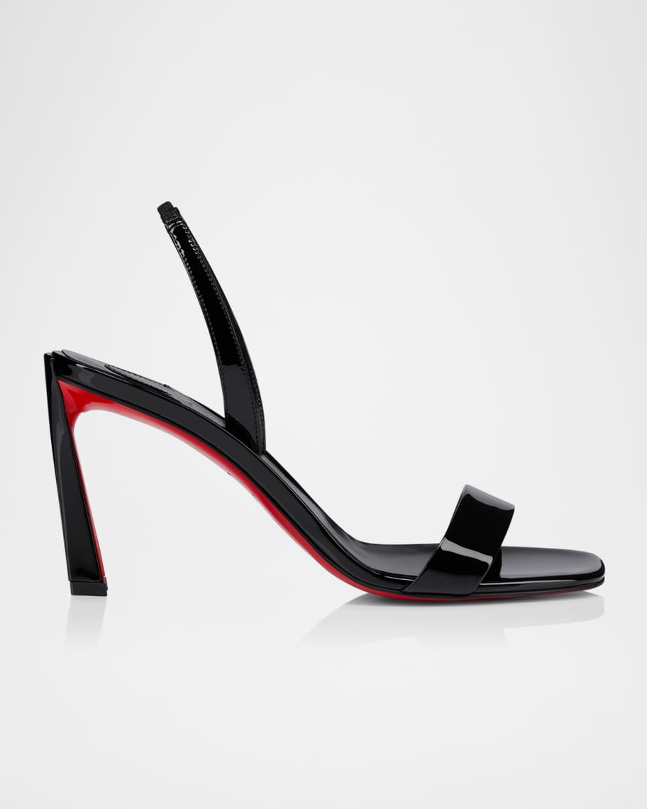 Condora Leather Red Sole Slingback Sandals