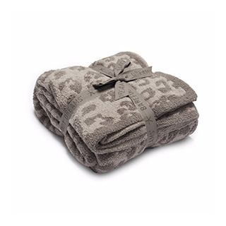 Cozychic Barefoot in the Wild Adult Throw . Leopard