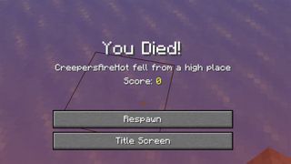 Minecraft Recovery Compass respawn