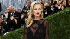 Kate Moss wearing a black lace dress at the Met Gala 2026
