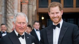 King Charles and Prince Harry, Duke of Sussex attend the "Our Planet" global premiere in 2019