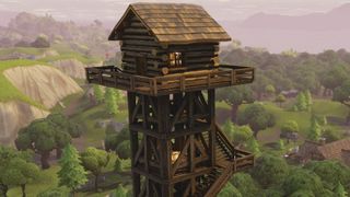 A watchtower in Fortnite