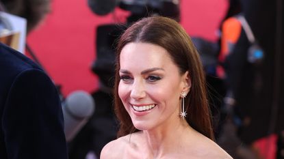 Kate Middleton oozes French chic at Top Gun 2 premiere with strapless Roland Mouret dress and £10k drop earrings