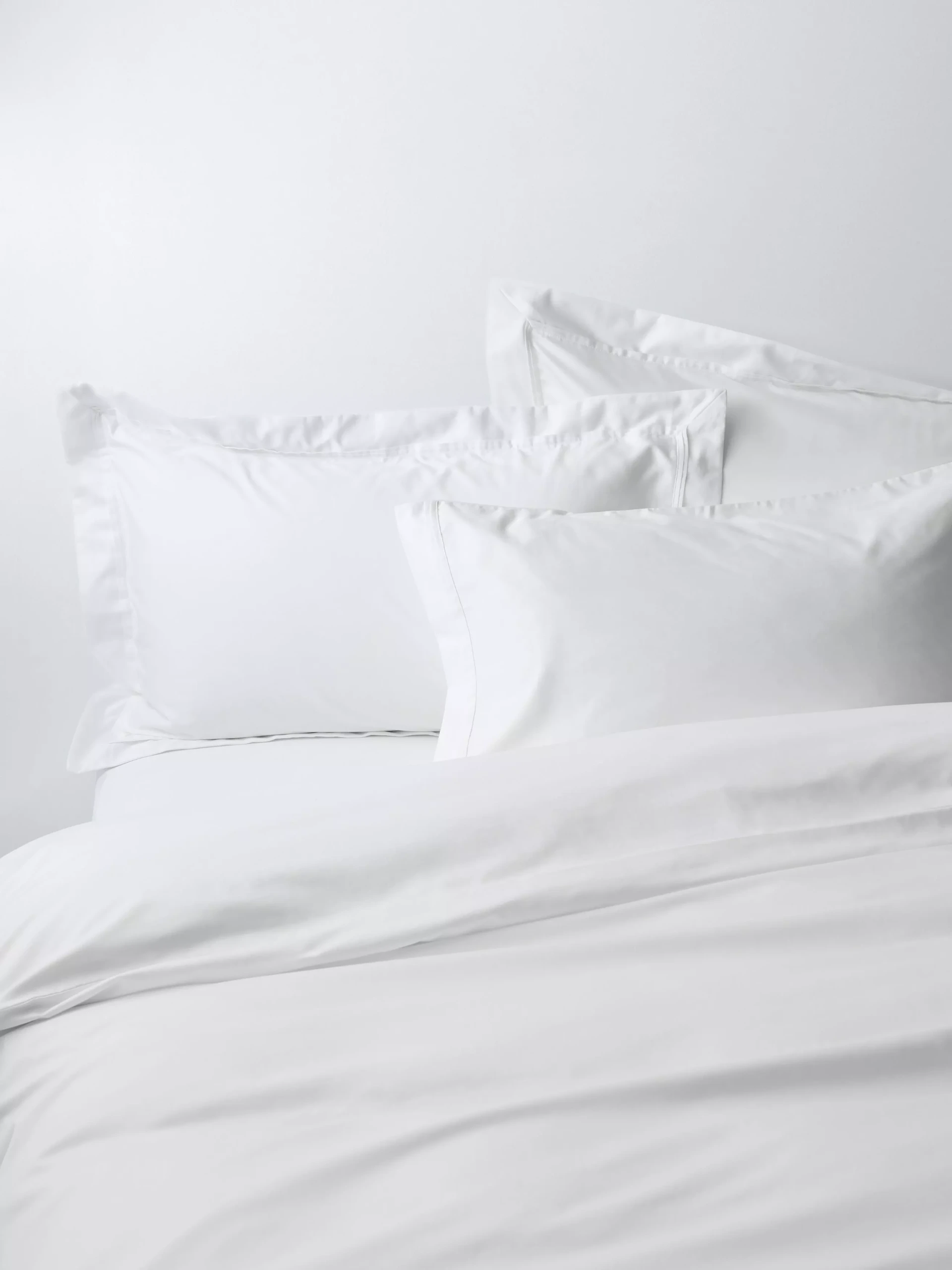 John Lewis Hotel Cotton Sateen 500 Thread Count Bedding, White