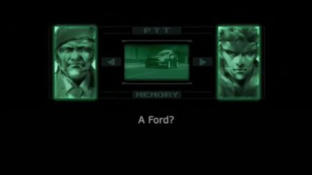 Metal Gear Solid Ford Focus SE advert