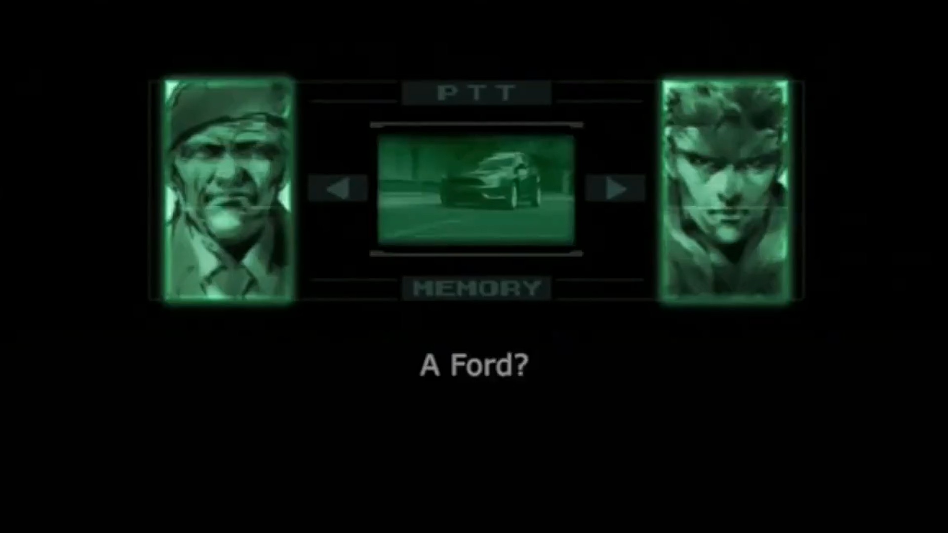 Metal Gear Solid Ford Focus SE advert