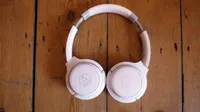 Audio Technica headphones close up