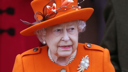 Queen Elizabeth II attends Christmas Day Church service at Church of St Mary Magdalene on December 25, 2017 in King's Lynn, England.