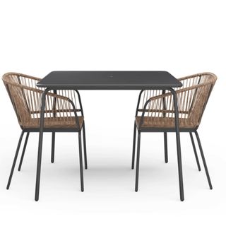 Natural and grey colourway of the Lois Bistro Set