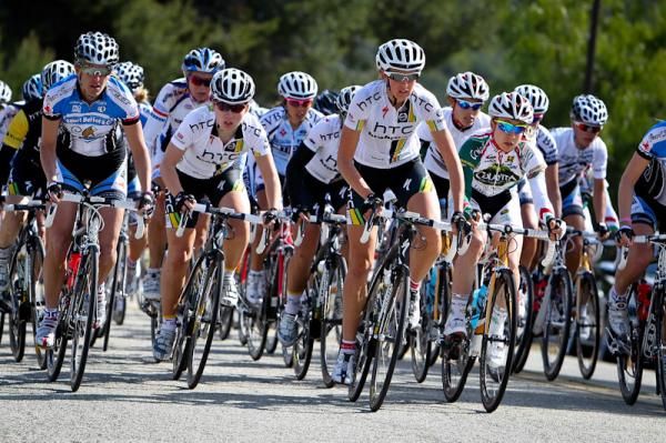 From the beginning the HTC-Highroad team was on the front protecting the yellow jersey.