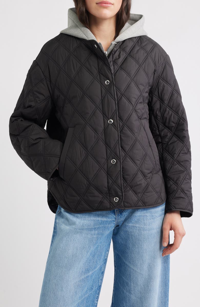 Hoodie Bib Quilted Jacket