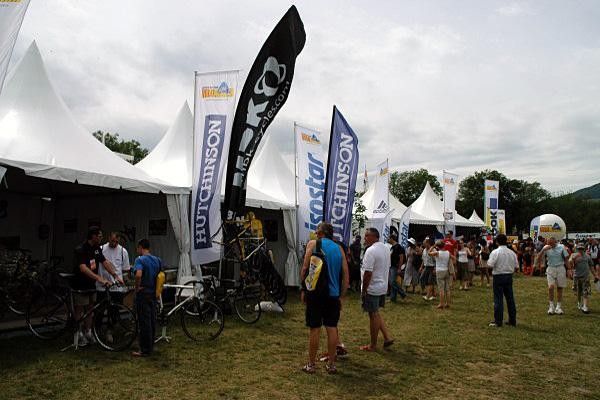 Start village sponsor stands.