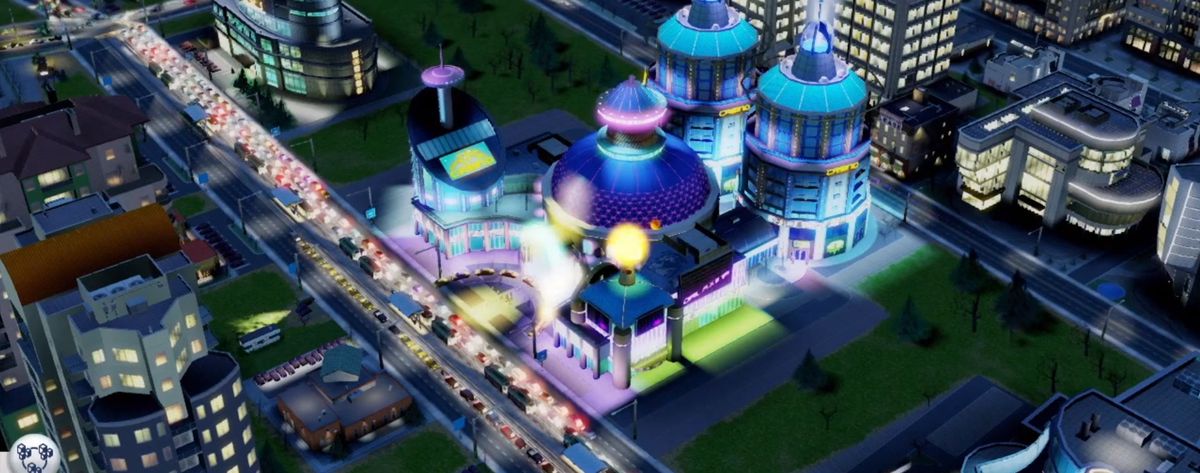 SimCity gameplay video shows thriving city of sin, meteor