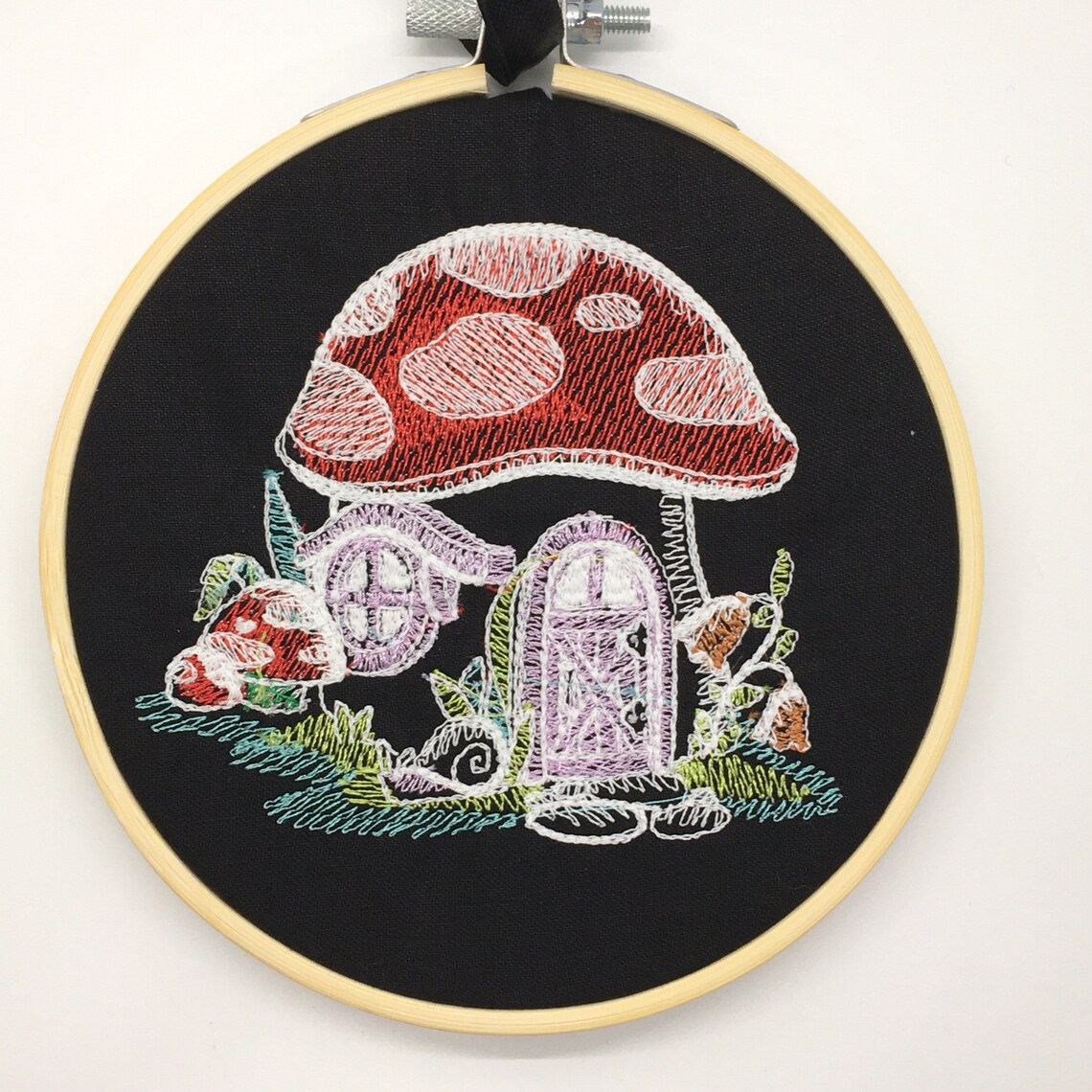 Embroidery hoop art