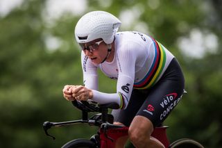 Amber Neben (Velo Concept) during her wining ride.