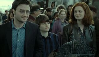 Daniel Radcliffe and Bonnie Wright in Harry Potter and the Deathly Hallows Part 2