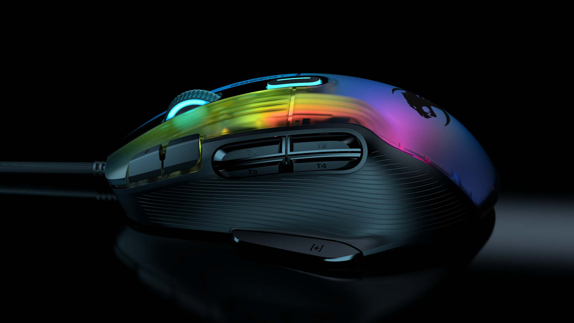 Botões de configurações do Roccat Kone XP