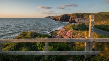 Ceibwr Bay is on the Pembrokeshire Coast Path 