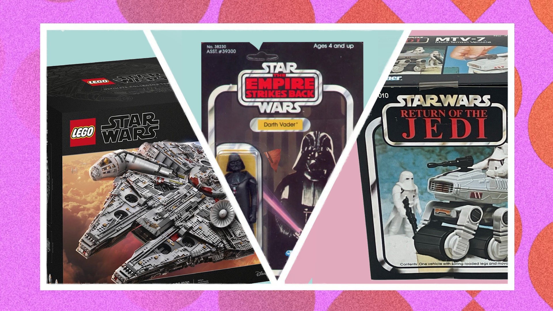 Three Star Wars toys