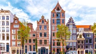 Canal houses in Amsterdam, the Netherlands