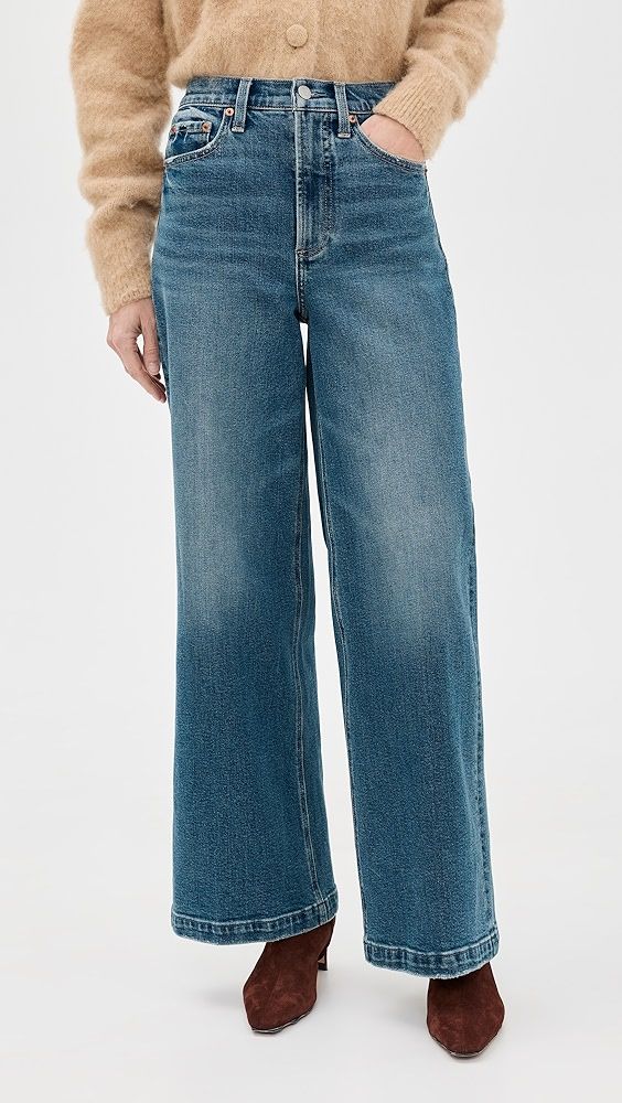 Pistola Lana High Rise Ultra Wide Leg Petite Jeans
