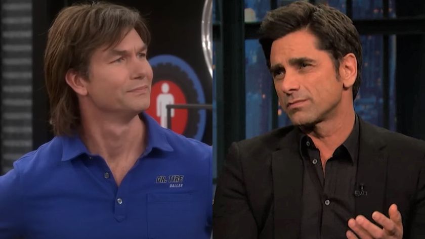 Georgie Cooper (Jerry O&#039;Connell) appears on The Big Bang Theory, while John Stamos appears on Late Night with Seth Meyers.