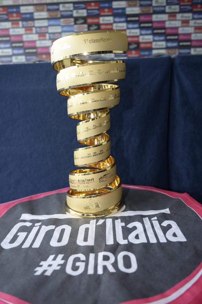 The 2014 Giro d'Italia trophy