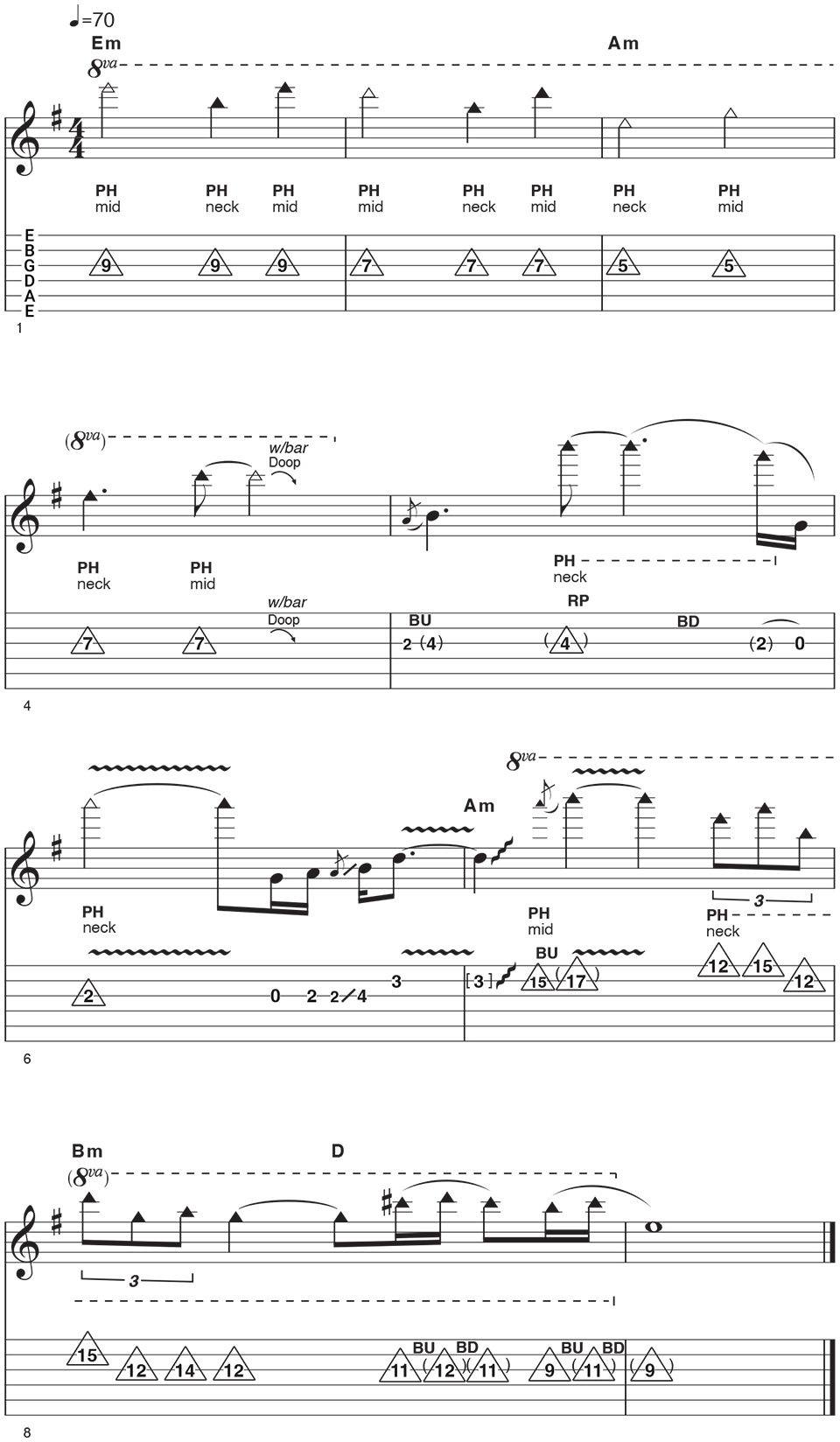 pinched harmonics