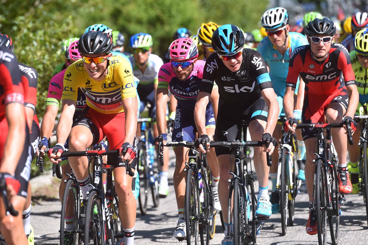 All smiles from race leader Rohan Dennis
