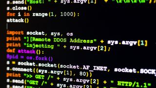 DDOS Attack code concept art