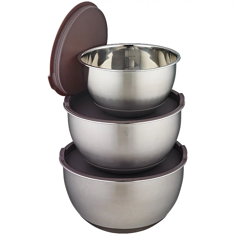 Lakeland Set of 3 Stainless Steel Bowls