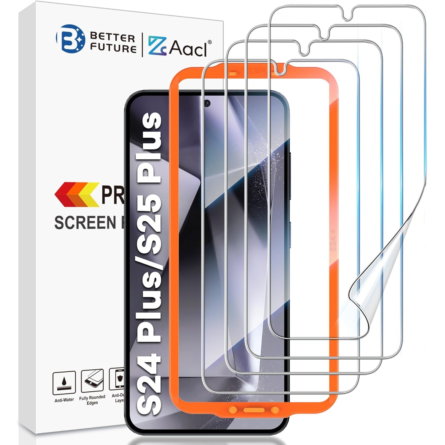 AACL 4-Pack Samsung Galaxy S25 Plus Screen Protector Film