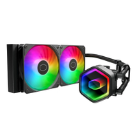 Cooler Master 240 Core II | AIO liquid | 240 mm radiator | 2x 120 mm fans | ARGB lighting | $89.99 $69.99 @ Amazon (save $20)