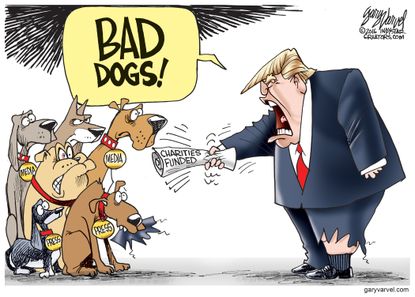 Political cartoon U.S. trump media 2016