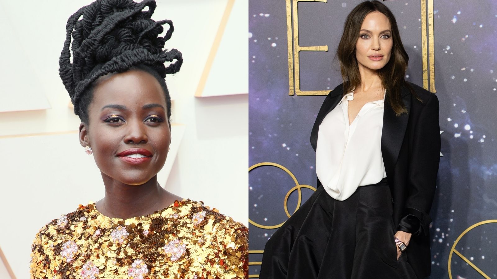 Lupita Nyong'o and Angelina Jolie have cool skin tones