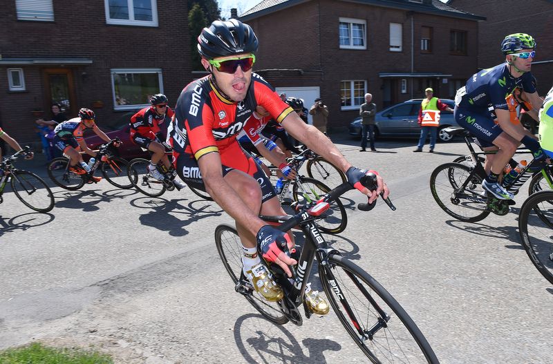 Samuel S&aacute;nchez (BMC) with his tongue out