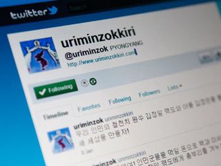 Hackers posted messages on North Korea's official Twitter account