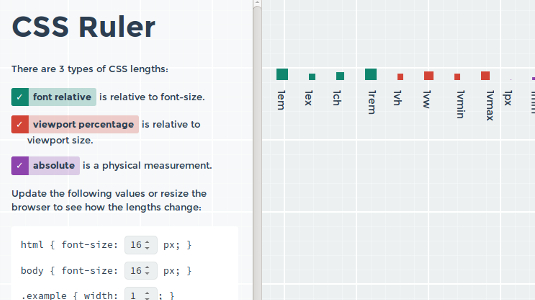 See how different CSS lengths vary by comparing them on a grid
