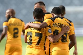 Kaizer Chiefs youngsters Nkosingiphile Ngcobo and Happy Mashiane 