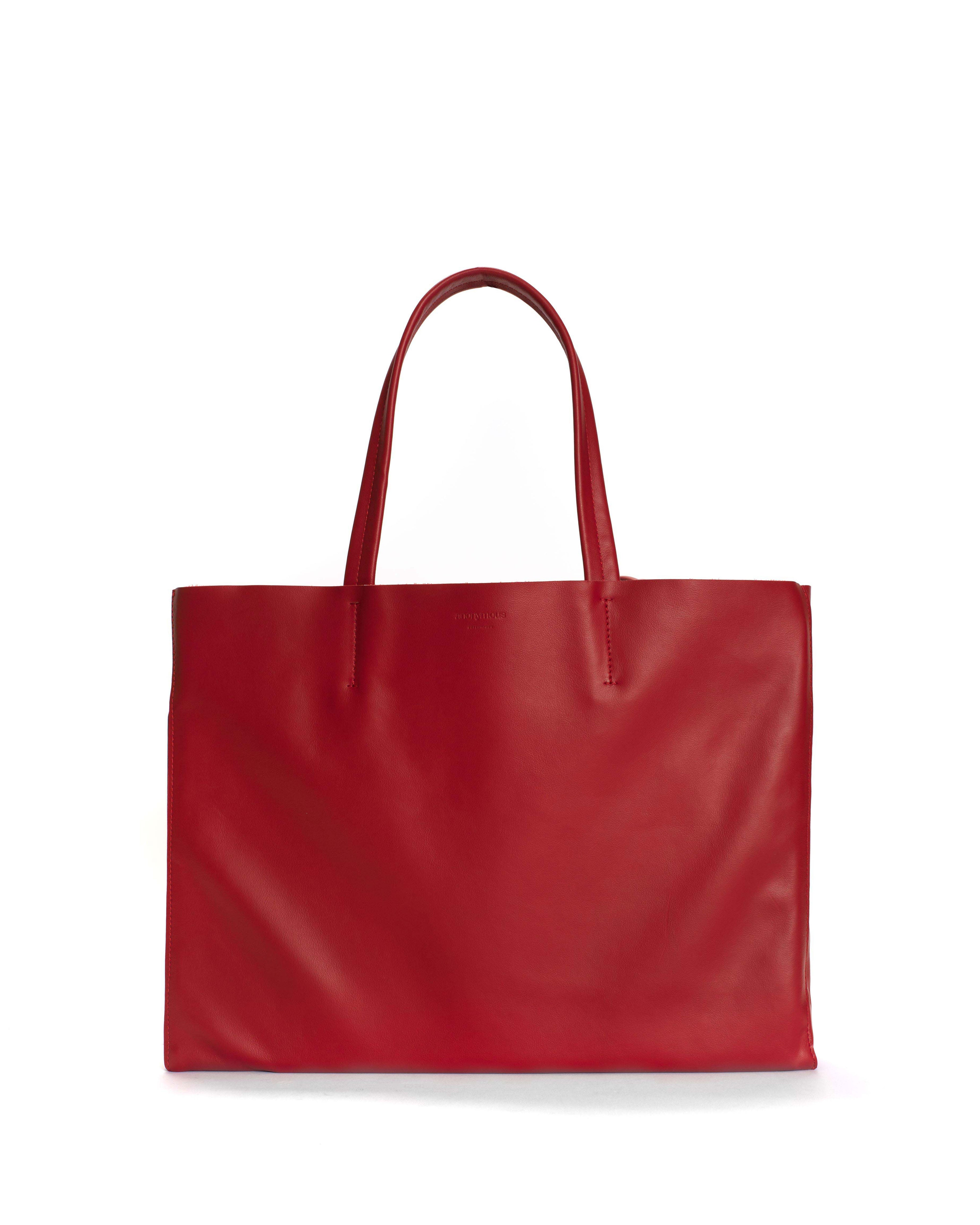 Ruba Shopper Soft Calf Ruby Red