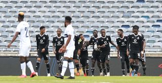 Deon Hotto celebrates his goal with teammates