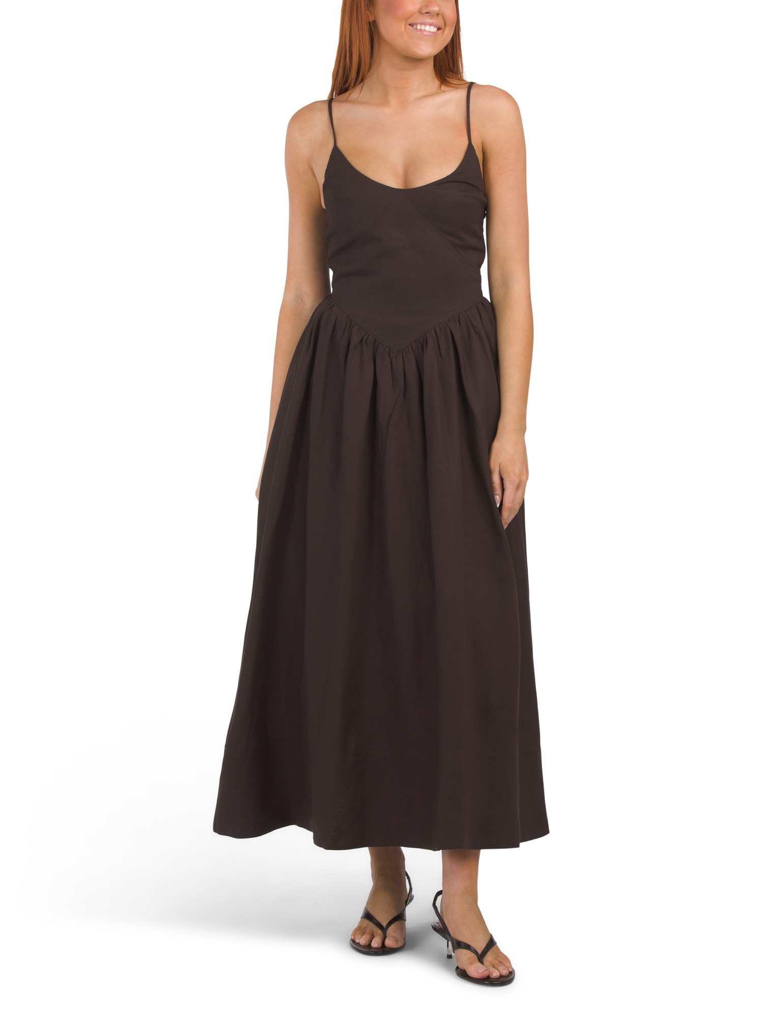 TORN BY RONNY KOBO, Linen Blend Melinda Dress