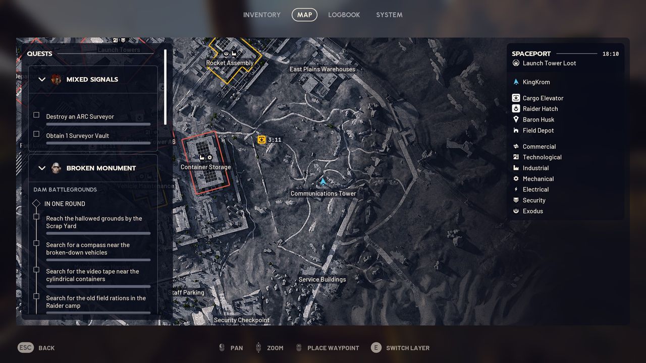 Arc Raiders Eyes in the Sky - Spaceport