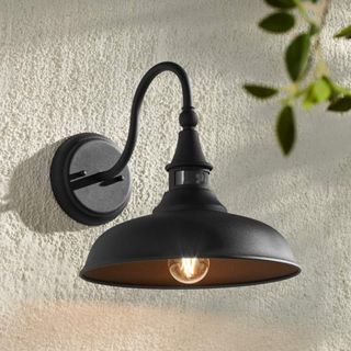 A John Timberland Gough 12 1/2" Black Motion Sensor Outdoor Barn Light